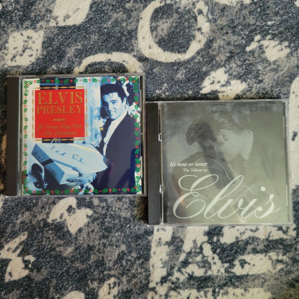 Elvis Presley Christmas CD + Tribute Album Bundle (2 CDs) VG+